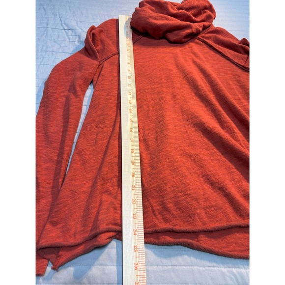 Free‎ People Beach Terracotta Cocoon Cowl Neck Long Sleeve Top Women One Size - Picture 7 of 9